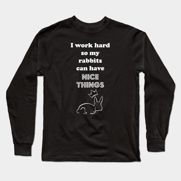 I Work for the Fluffy Ones Long Sleeve T-Shirt by traditionation